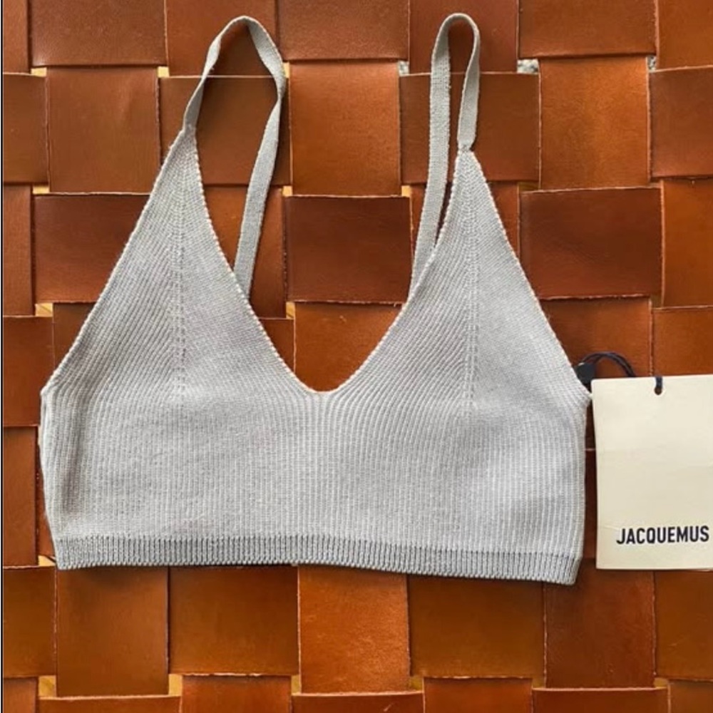 Jacquemus Gray Seamless Bra Intimates